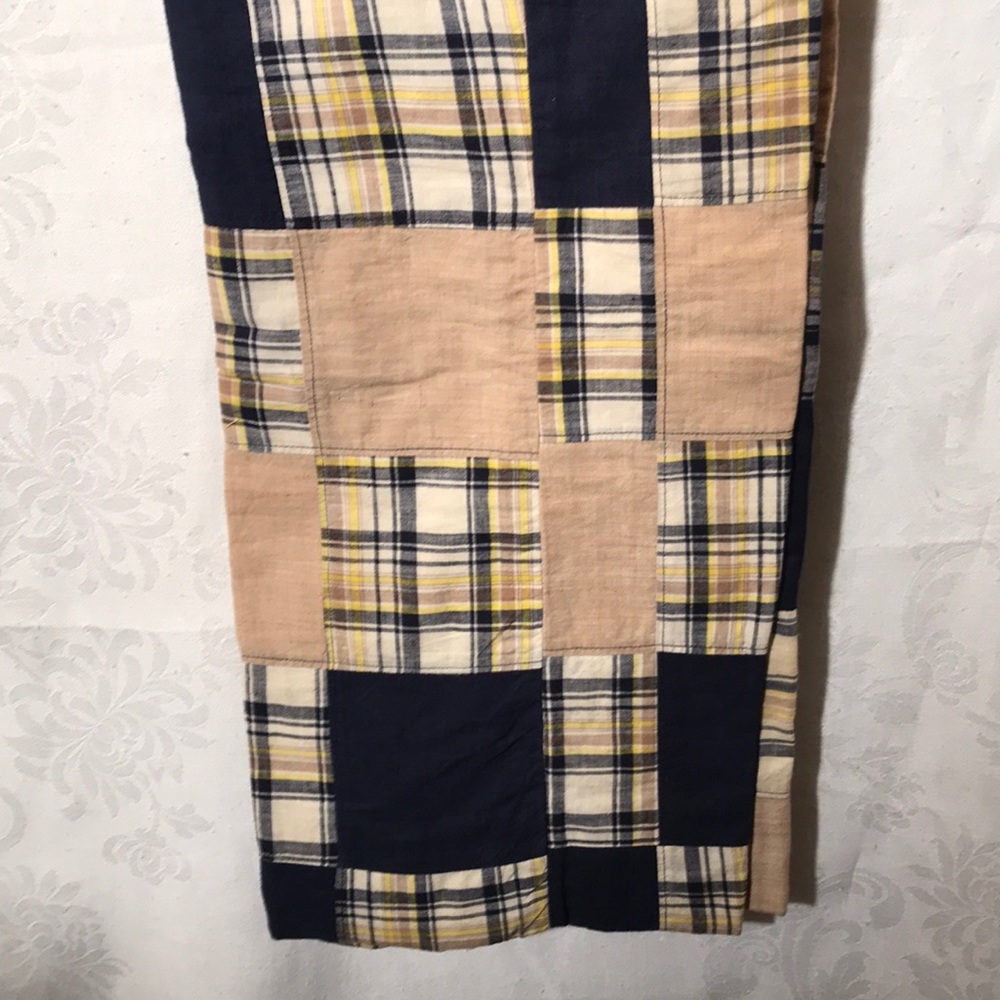 Patchwork Cotton Slacks “Bleeding Madras” - image 5